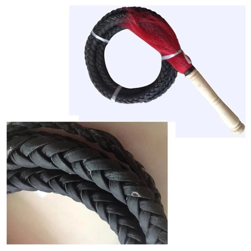 Cowhide Martial Arts Whip for Wushu & Fitness