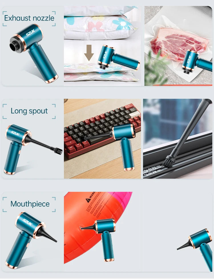 Wireless Mini Car Vacuum Cleaner – Strong Suction