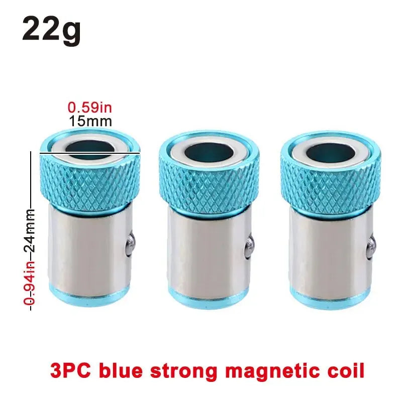 3PC Magnetic Screwdriver Bit Set – 1/4" Positioning Coil Heads