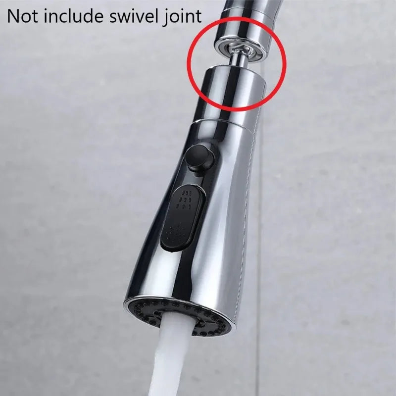 3-Mode Pull-Out Faucet Sprayer Head – Water-Saving Nozzle