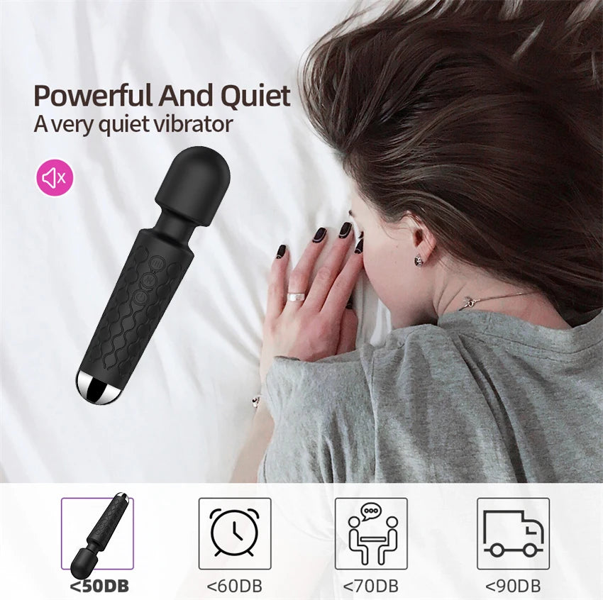 20 Modes AV Stick Clit Vibrator for Women