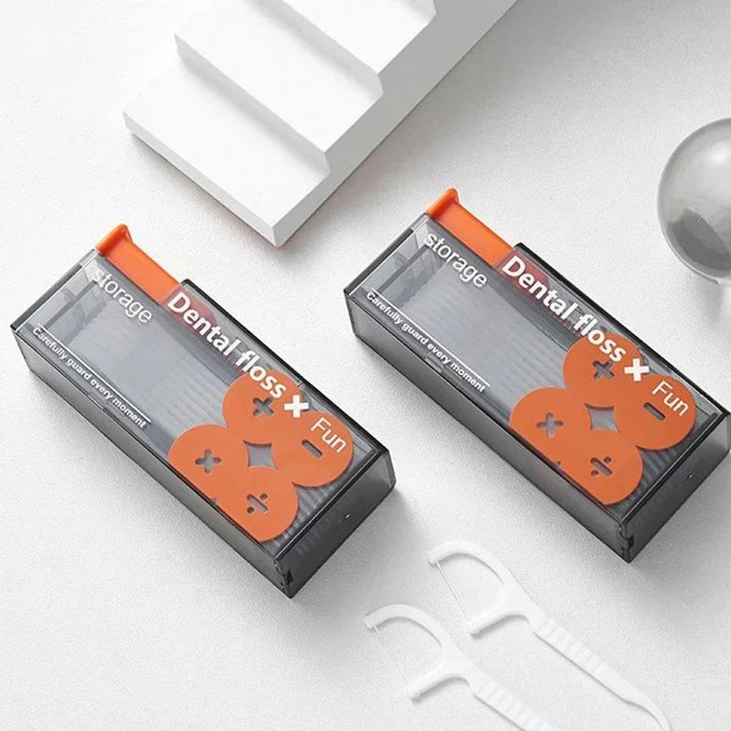 Portable Floss Dispenser Includes, Automatic Ejectable Floss