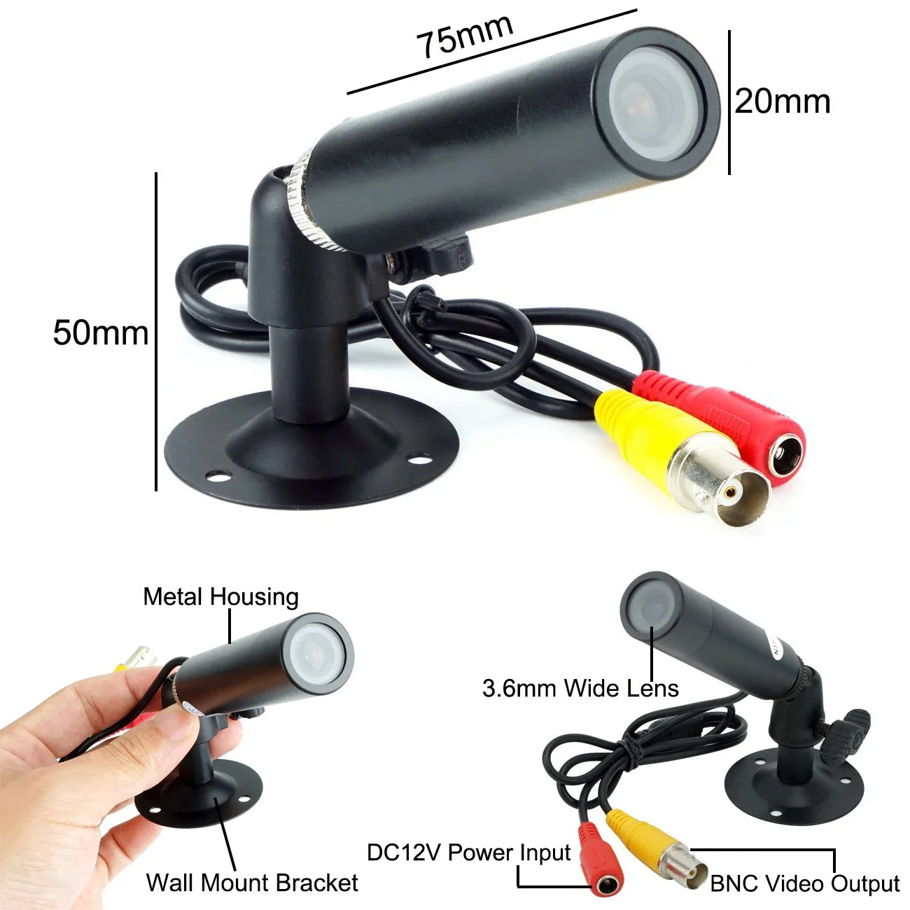 Uvusee 1000TVL Mini Bullet CCTV Security Camera