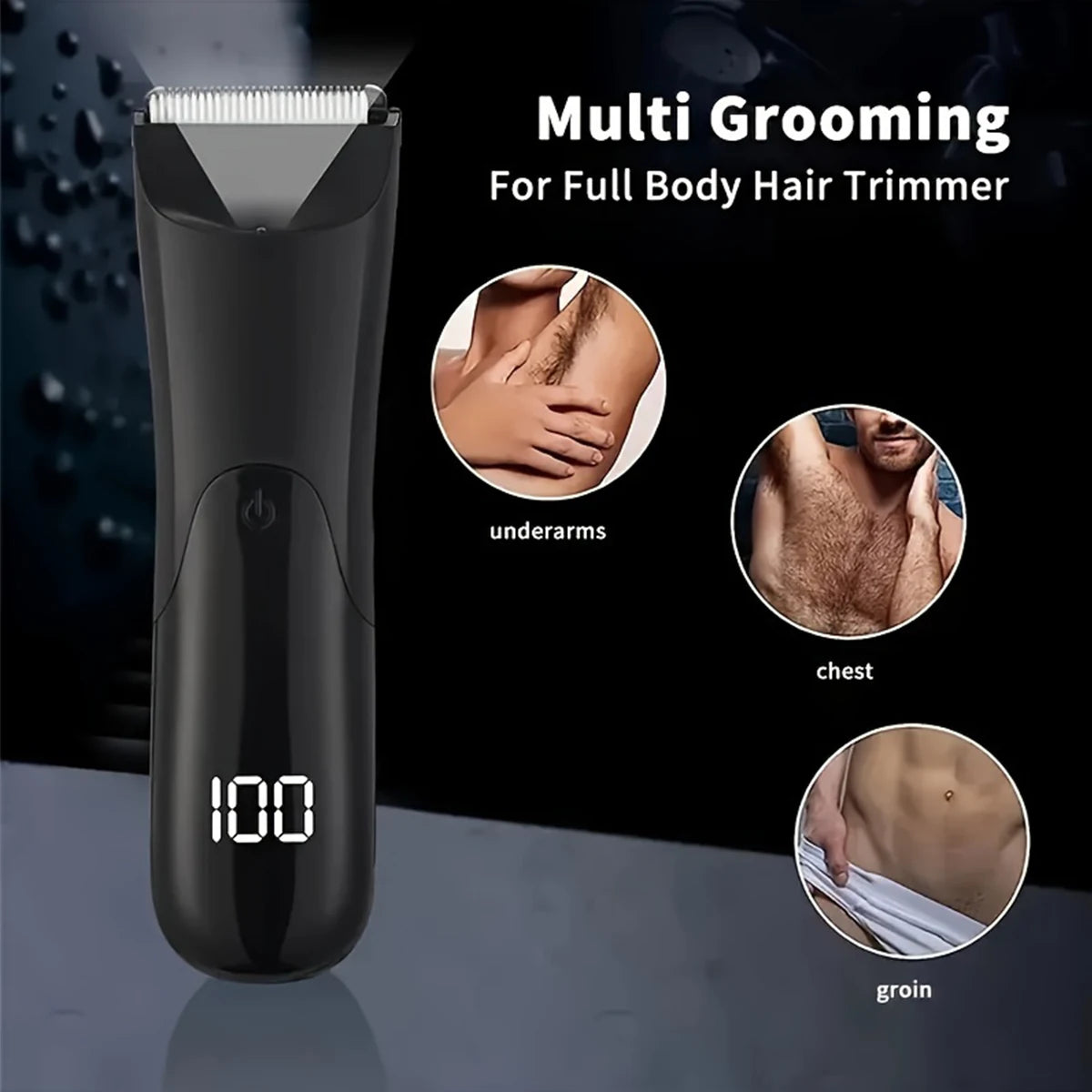 Men’s Full Body Hair Trimmer Epilator Groomer