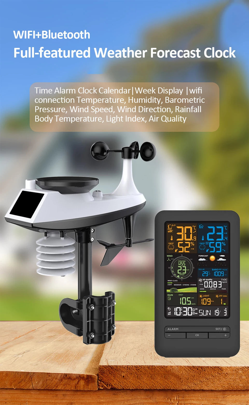 Smart WiFi Weather Station with Air Quality Monitor