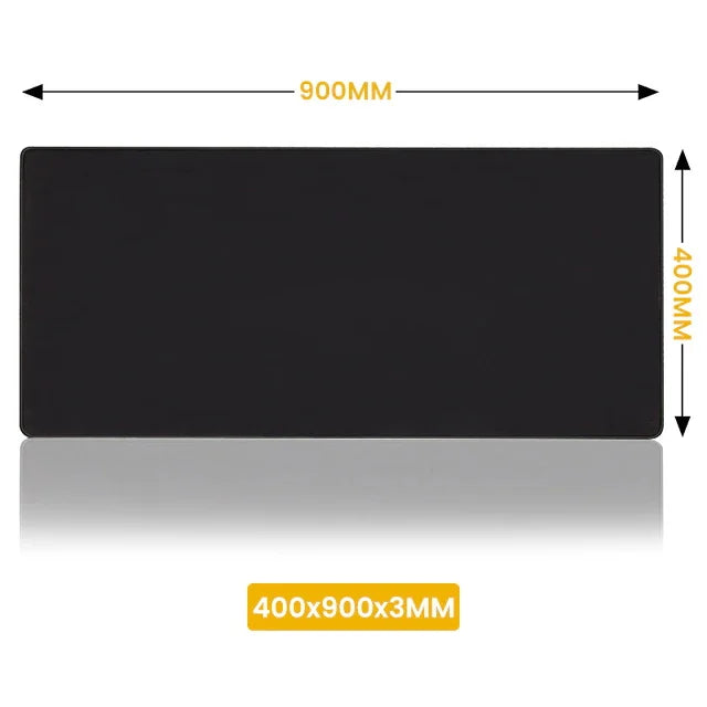 XXL Black Mouse Pad – Large Gaming Desk Mat