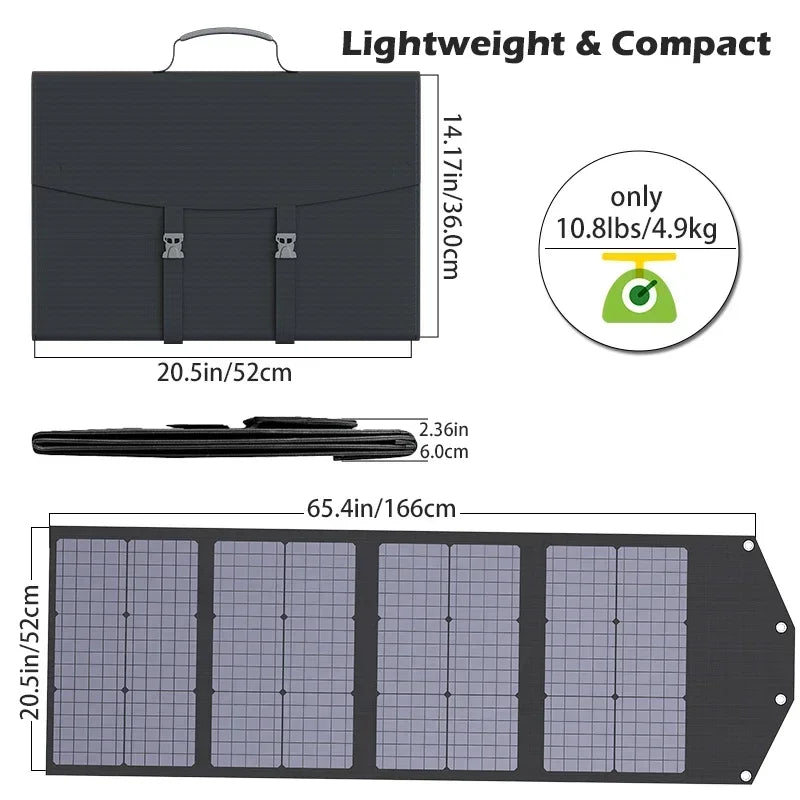 Flexible Foldable Portable Solar Panel Kit 500W-2000W