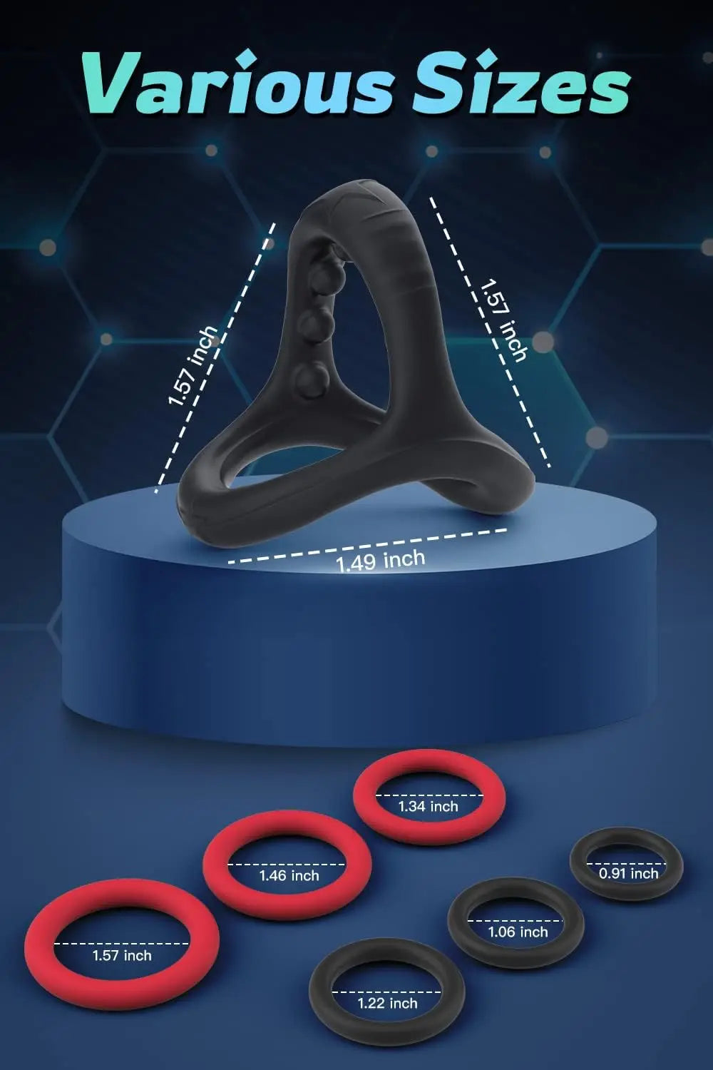 Ultra-Soft Silicone Cock Rings for Stronger Erections