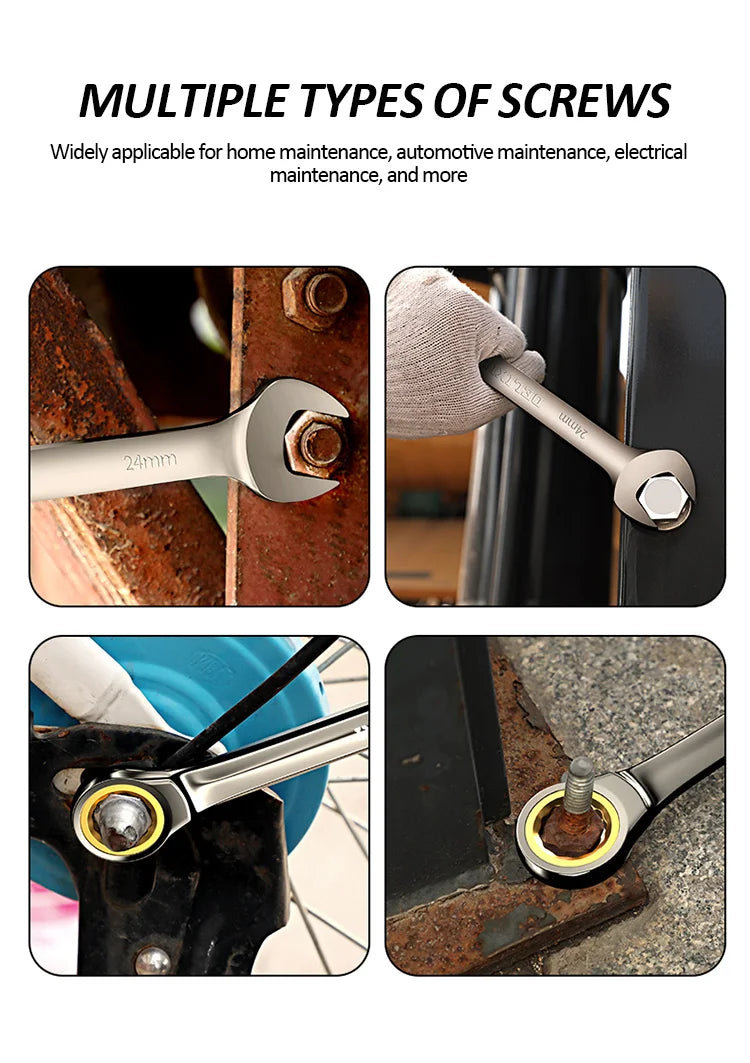 DELIXI Dual-Use Ratchet Wrench – Precision Power, Both Ways!