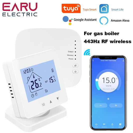 Smart RF Wireless Room Thermostat with WiFi Control