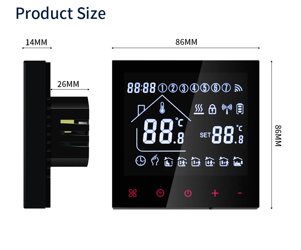 Tuya WiFi Smart Thermostat – Floor & Boiler Heating Control