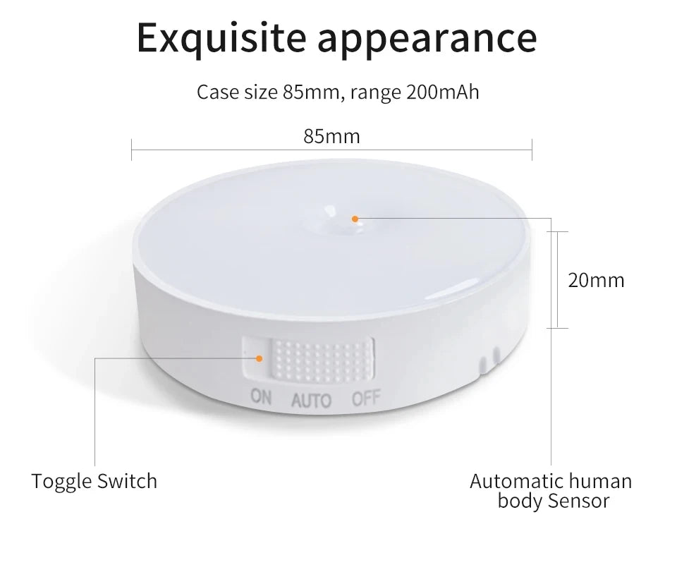 Smart USB Rechargeable Motion Sensor Cabinet Light