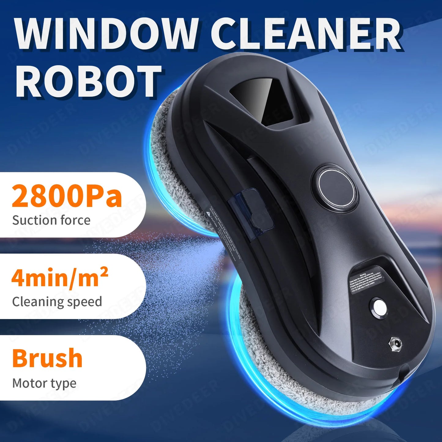 Smart Window Cleaning Robot with Auto Spray