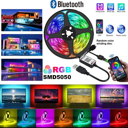 5050 RGB LED Light Strip – Mood Lighting with Bluetooth Magic!