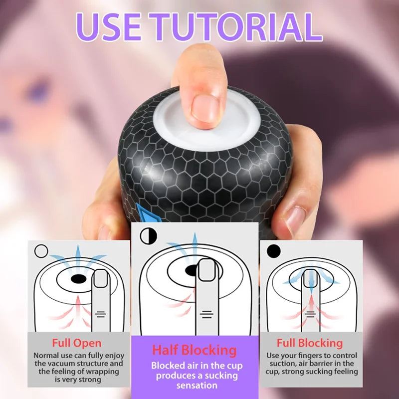 WAVE Powerful Sucking Masturbator Cup