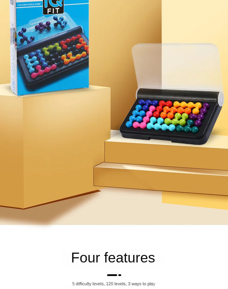 120 Challenges IQ 3D Puzzle Board Game – Classic Pyramid Brain Teaser 🧠🔺