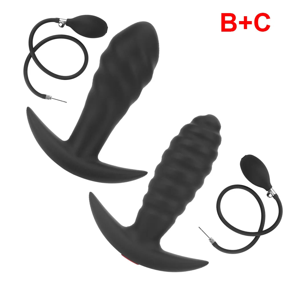 Inflatable Anal Plug & Vaginal Expander for Couples