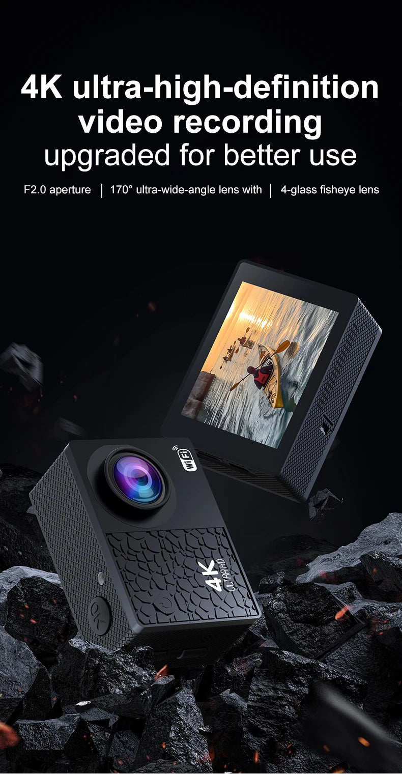 Dive into adventure with this IP68 sport action camera!