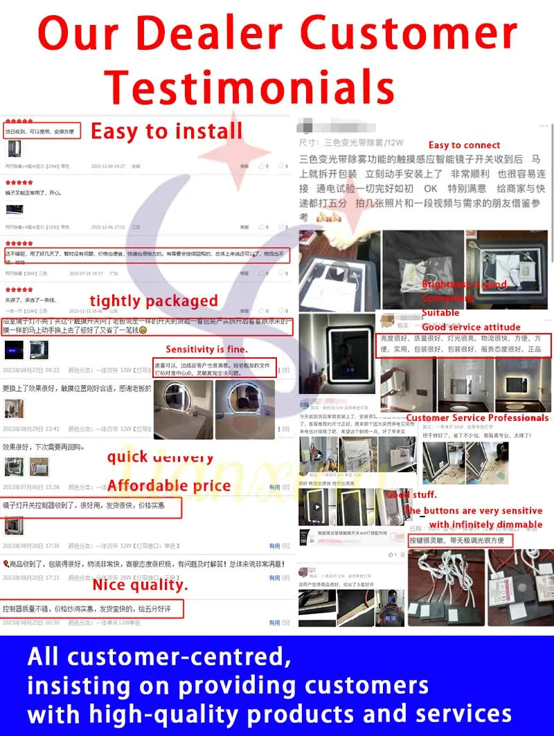 Smart Touch Sensor Switch for LED Mirror Light