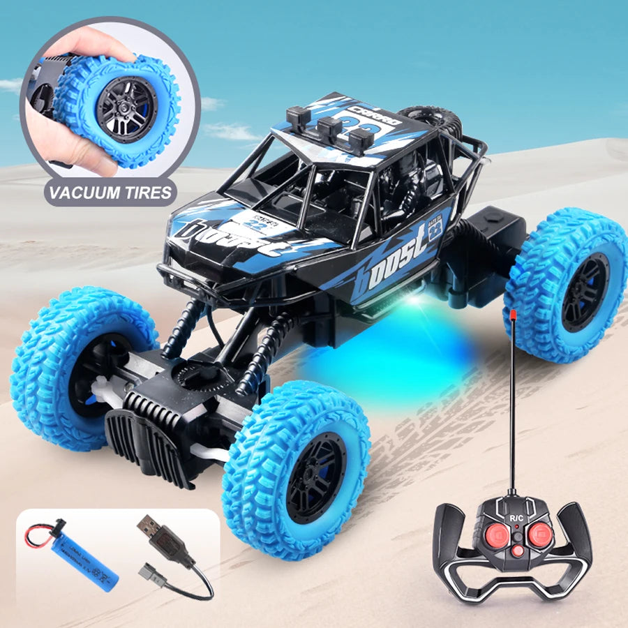 Off-Road RC Car with Flashing Lights – Christmas Gift
