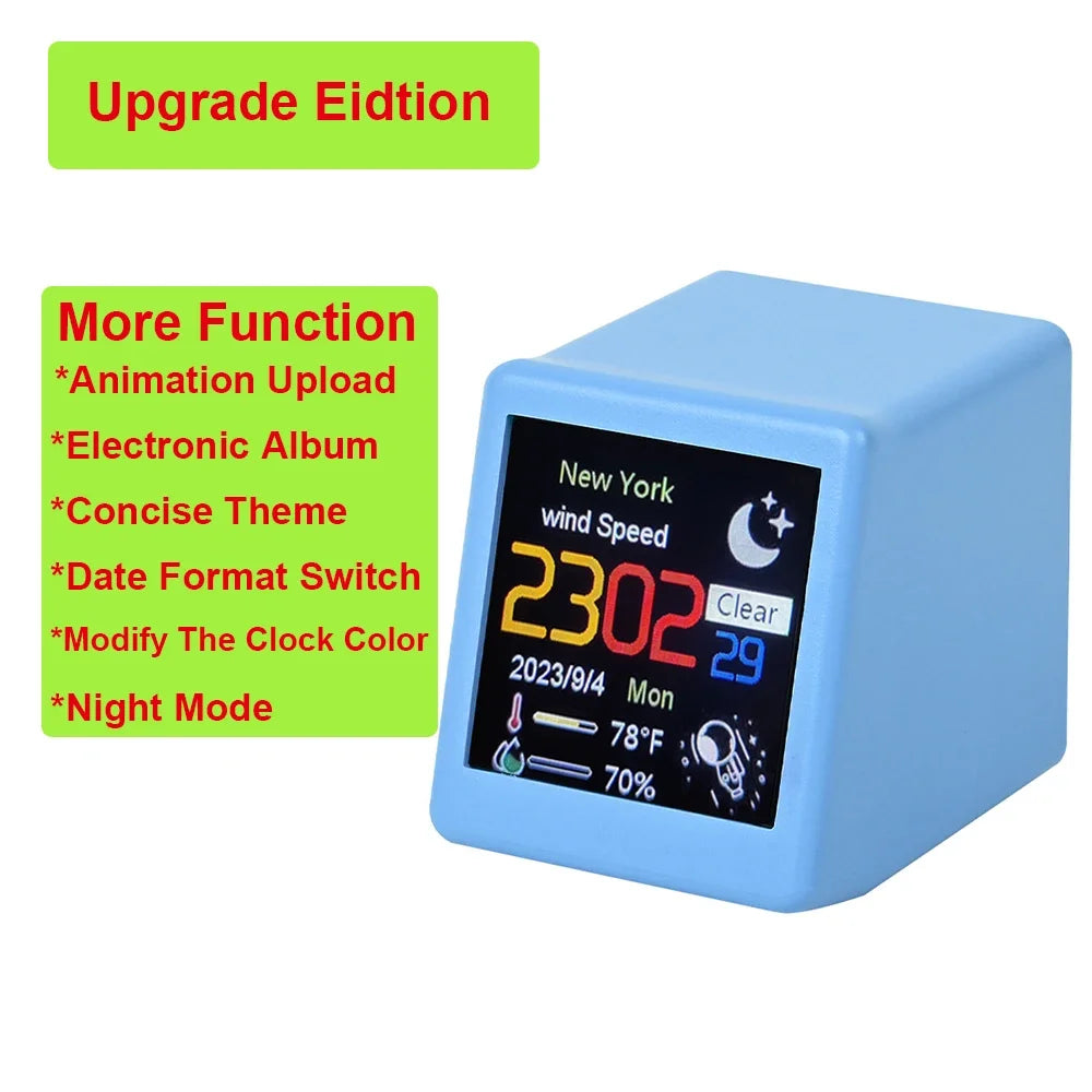 Smart WiFi Weather Clock with Bitcoin Monitor