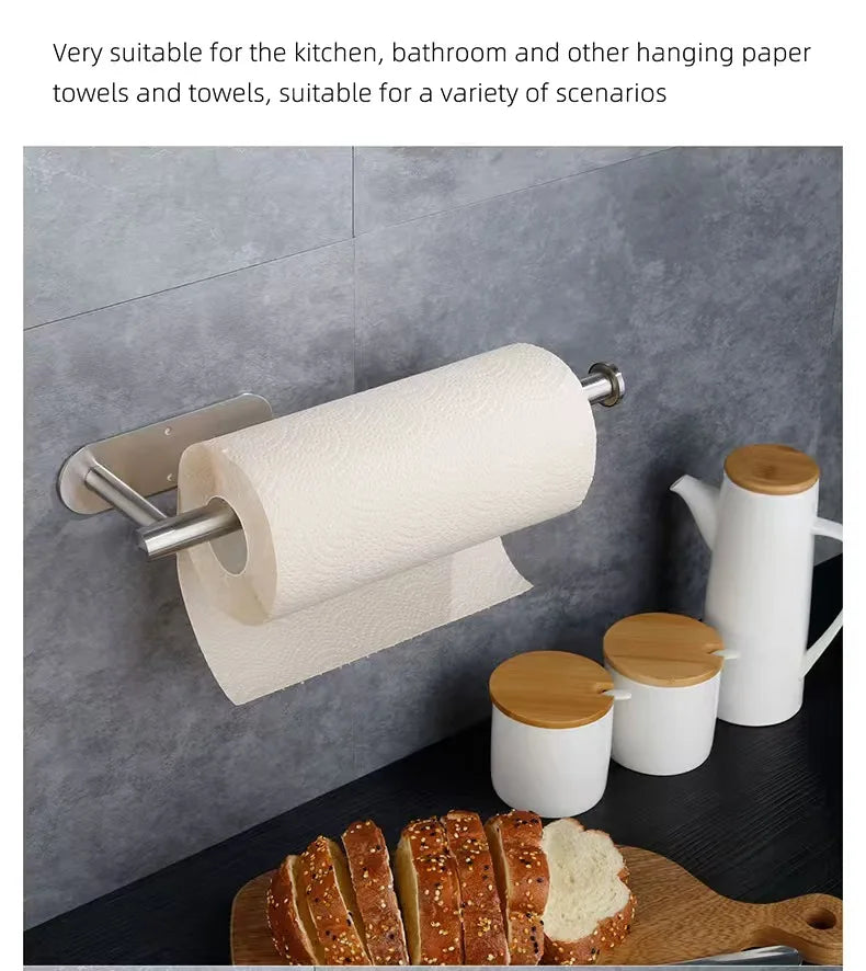 Kitchen Paper Towel Holder Adhesive Tissue Hanger