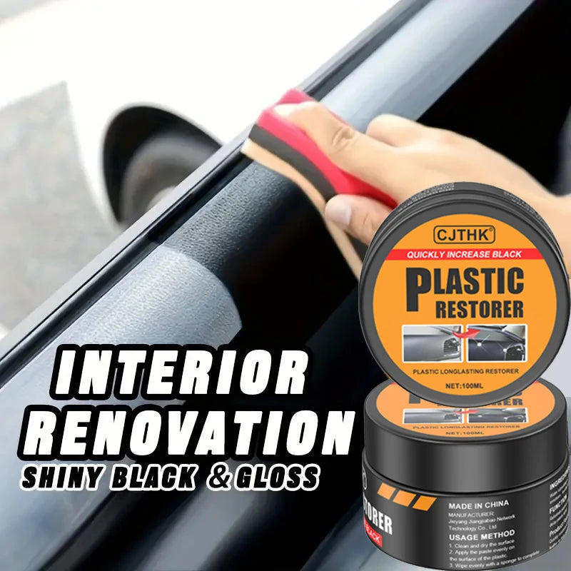 Car Plastic & Leather Restorer – Back to Black Gloss Coating