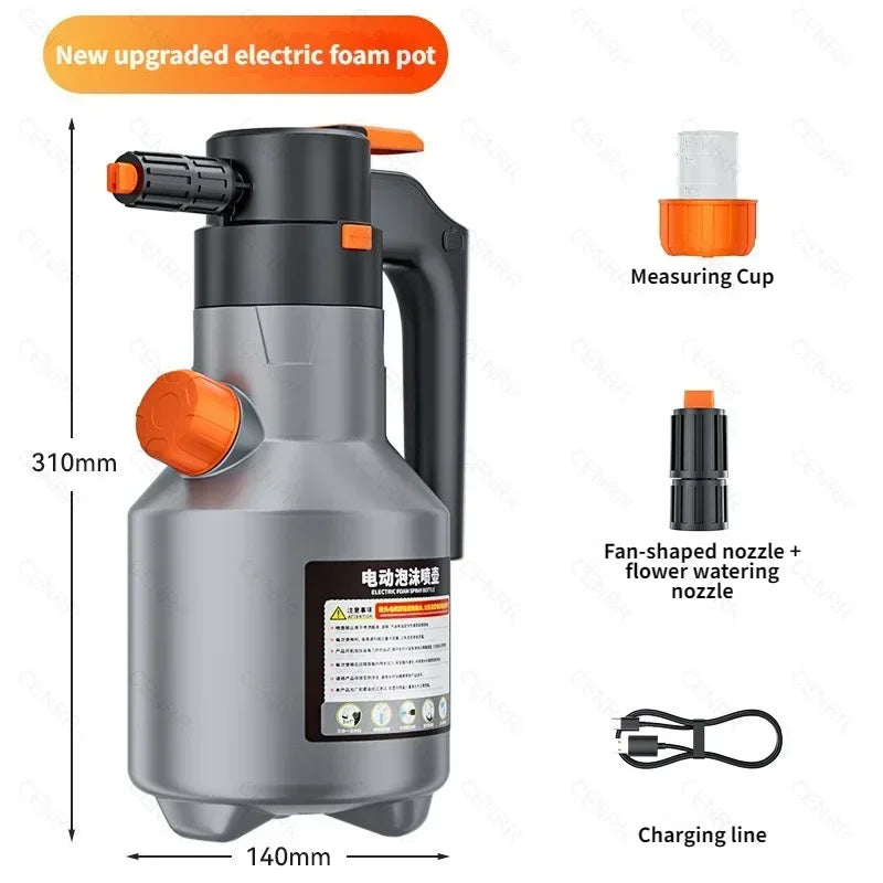 CENRR Electric Foam Sprayer – Power Foam at the Push of a Button!