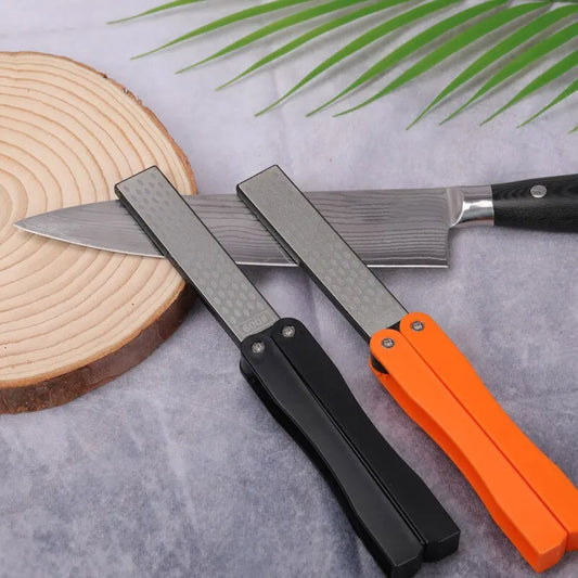 Double-Sided Diamond Knife Sharpener – Precision in Your Pocket