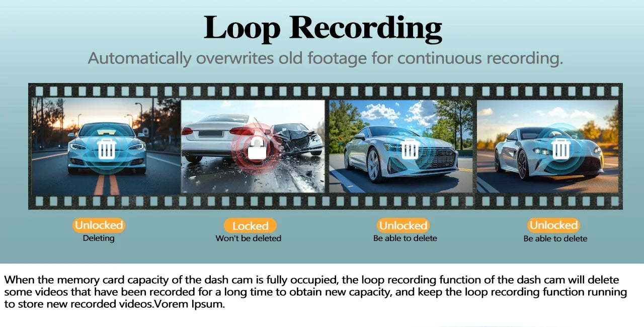 4K WiFi GPS Dash Cam – Mini Car DVR with Parking Mode