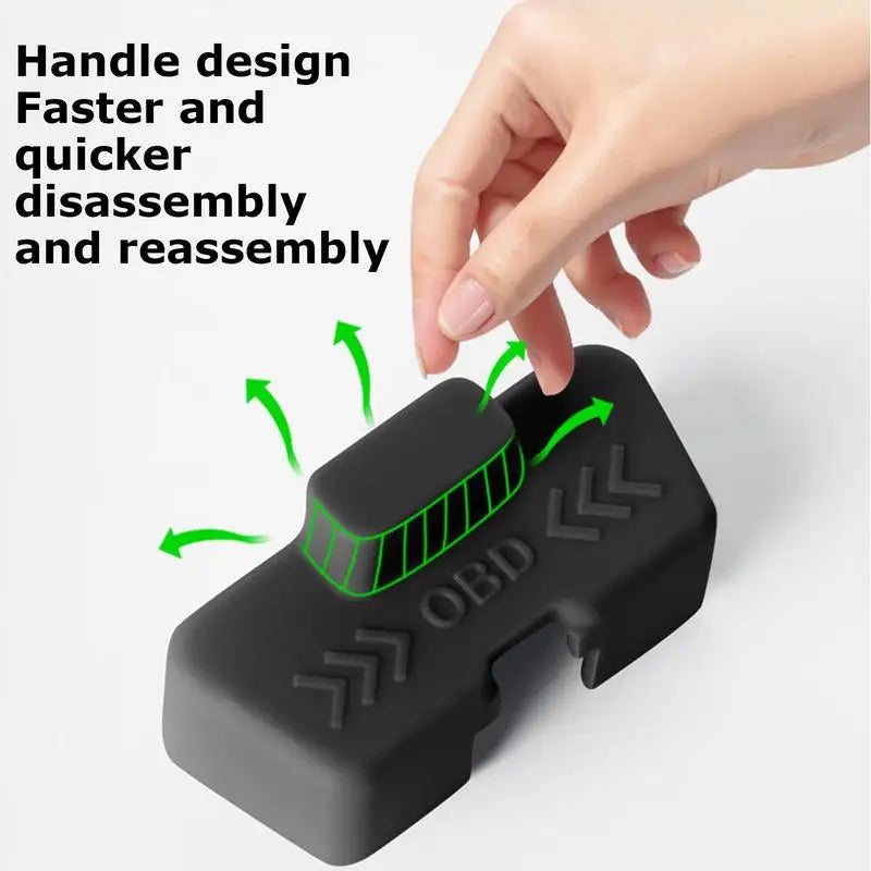 Waterproof OBD Cover Lock Silicone Sleeve Protector