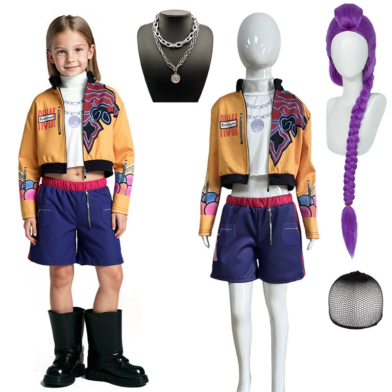 KPop Demon Hunters Cosplay Costume for Girls – Halloween Outfit