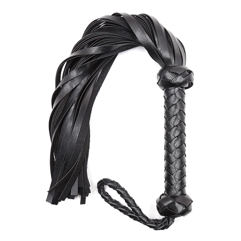 Faux Leather Horse Riding Whip for Training & Play