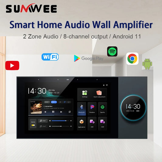 Smart In-Wall WiFi Audio System with Zigbee Hub