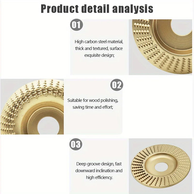 Wood Carving & Sanding Disc Set – 1/3pcs Shaping Wheels
