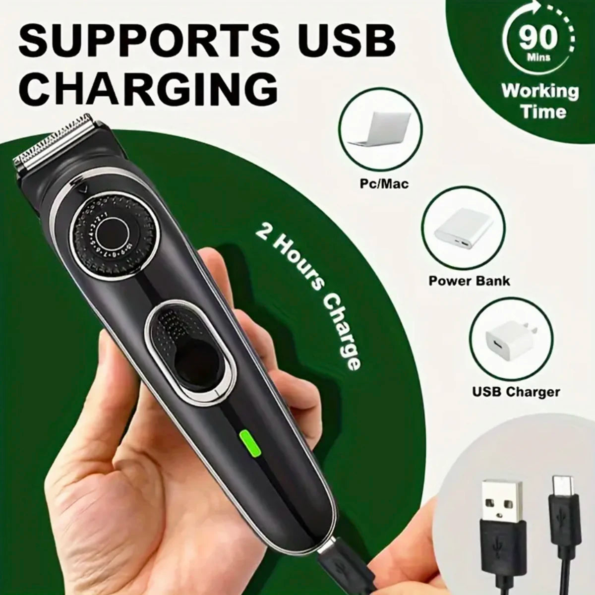 Men’s Body Hair Trimmer for Groin & Chest