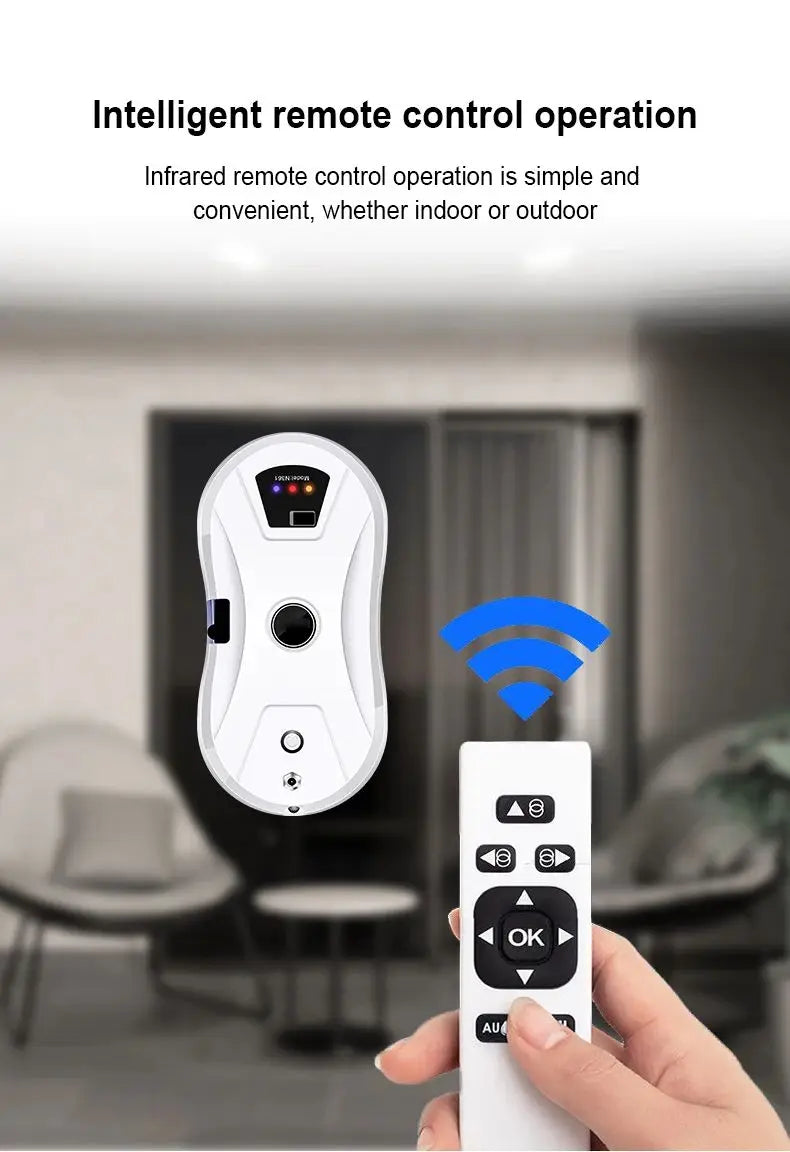 Smart Window Cleaning Robot with Auto Spray