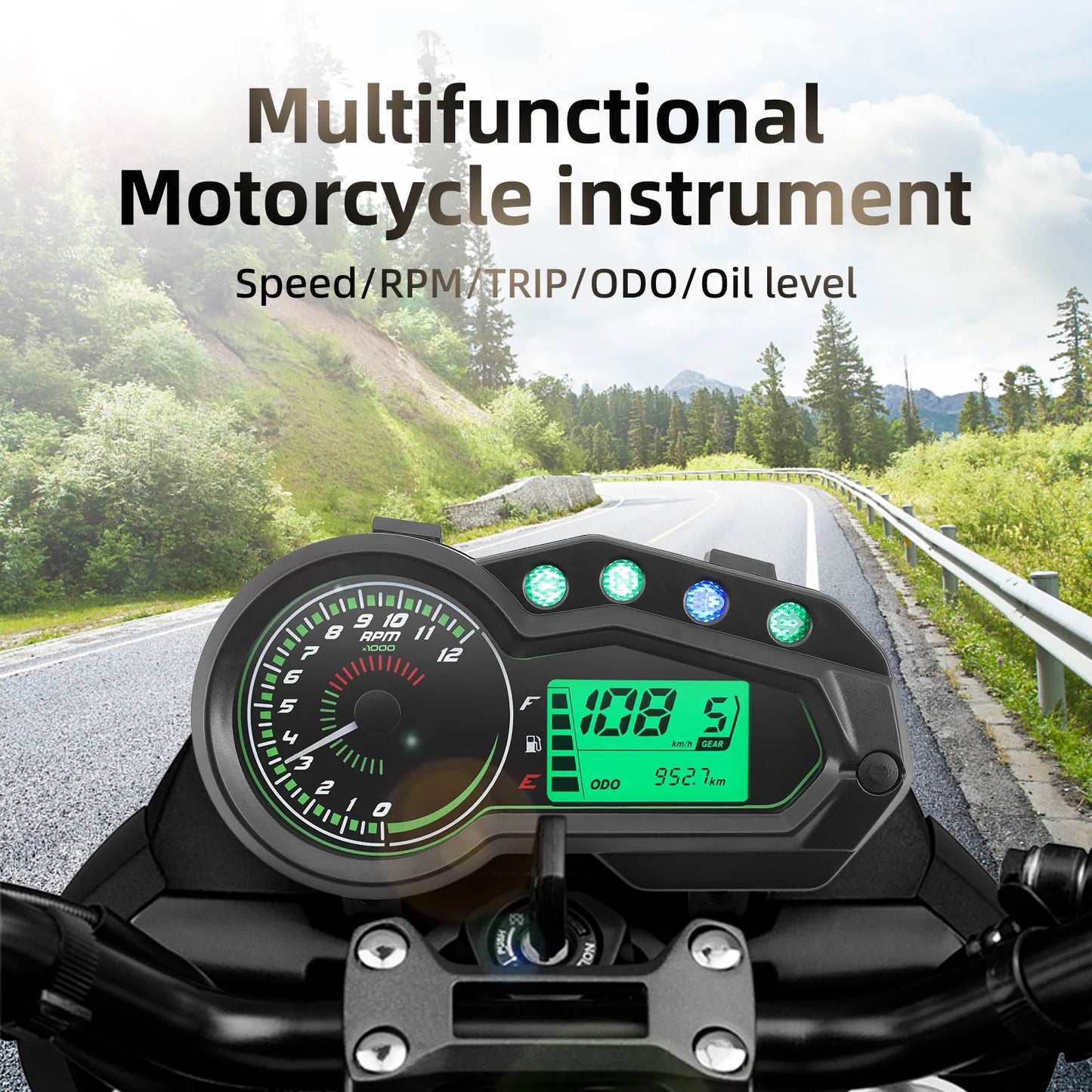 12V Digital Speedometer Odometer for Italika