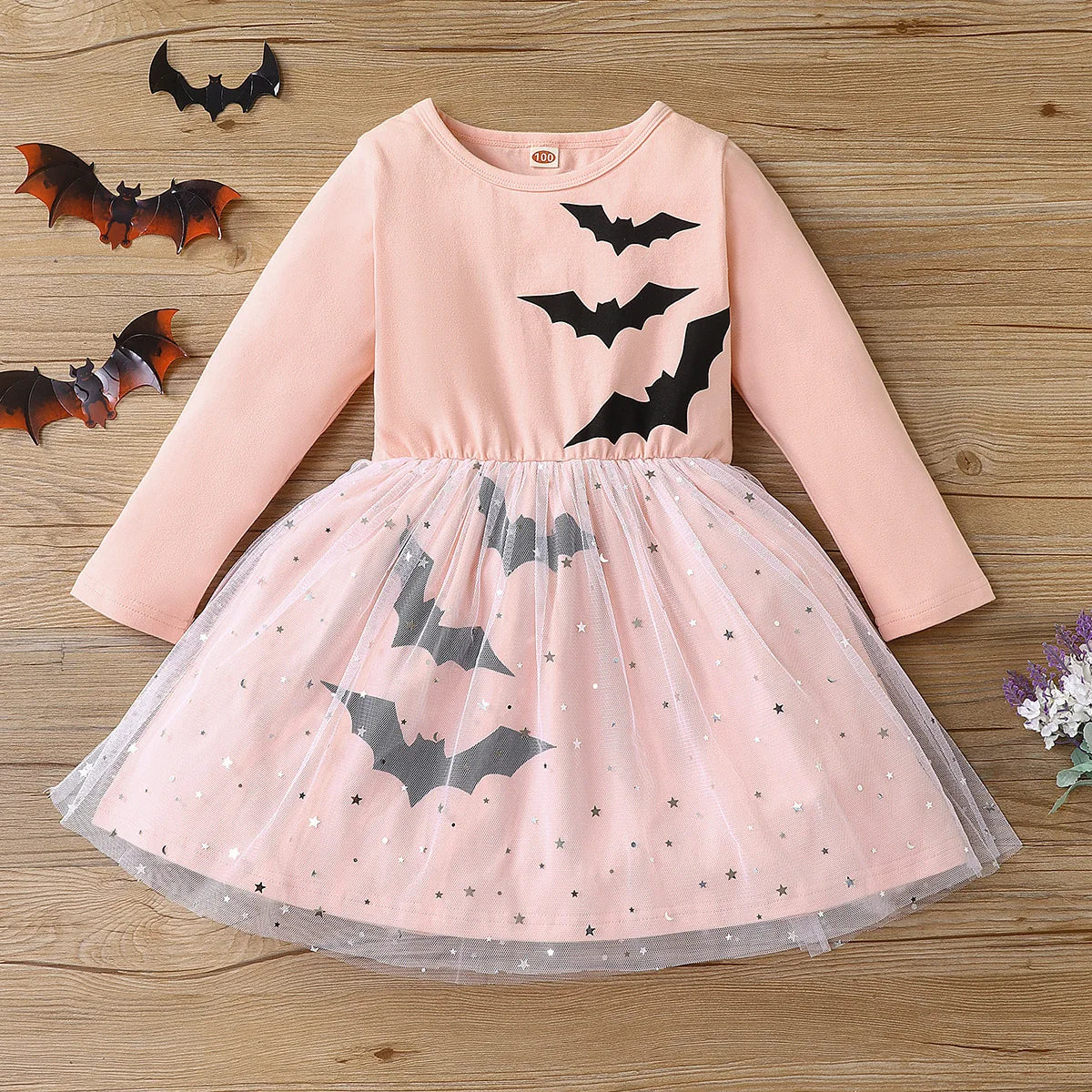 Prowow Kids Purple Halloween Princess Spider Dress