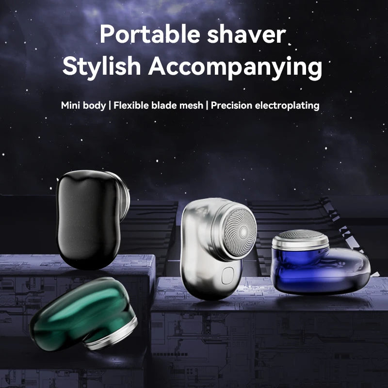 Mini Electric Travel Shaver – USB Rechargeable Razor