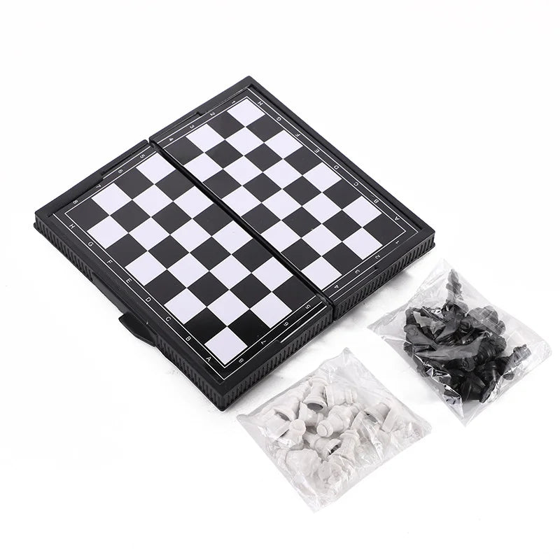 Mini Magnetic Folding Chess Set Portable