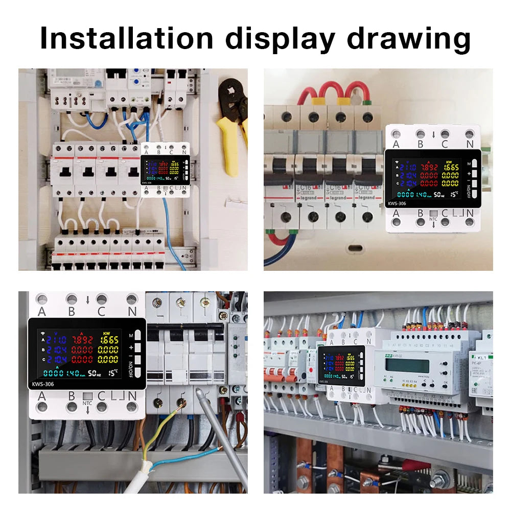 WiFi Smart 3-Phase Power Energy Meter