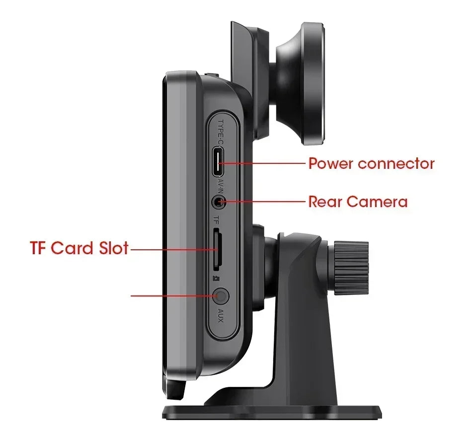 10.26'' 4K Dash Cam with Carplay & Android Auto