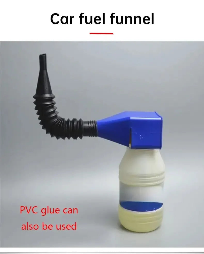 Plastic Oil Funnel with Filter for Cars & Motorcycles