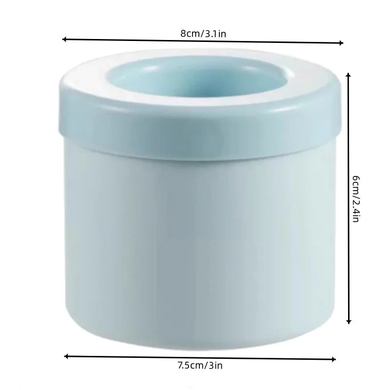 Mini Silicone Ice Cube Mold & Storage Bucket