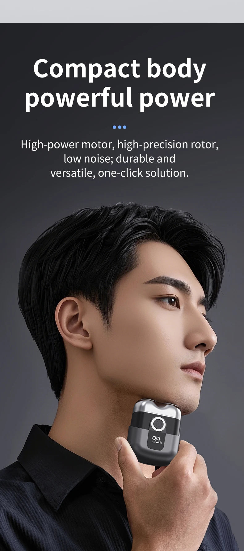 Electric Smart Rechargeable Dual Blade Shaver