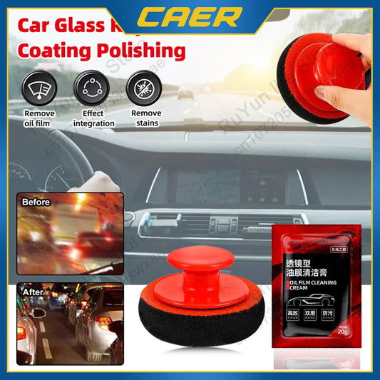 Restore crystal clarity with this car glass cleaning kit!