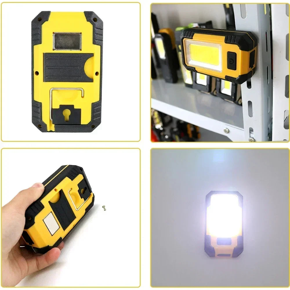 Rechargeable LED Flashlight & Work Light with Power Bank