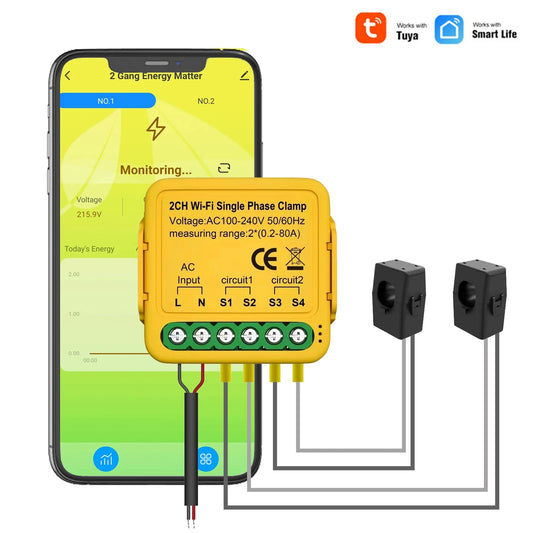 Smart WiFi Energy Meter & KWH Monitor