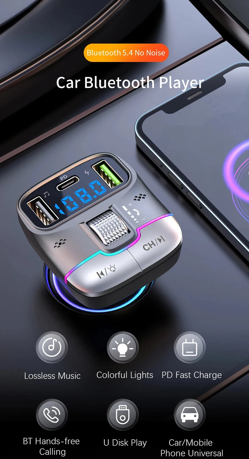 Xiaomi Bluetooth 5.4 FM Transmitter Car Adapter